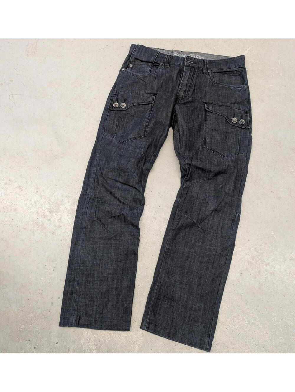 Y2K Parasuco Denim Dark Blue Front Pocket Jeans